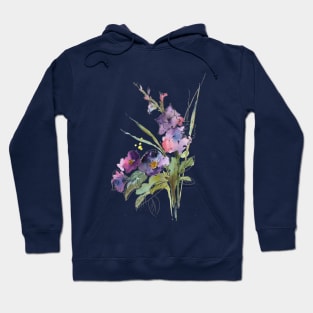 Violet floral composition Hoodie